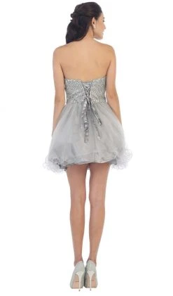 May Queen - Bejeweled Sweetheart A-line Evening Dress Short Dresses 15 May Queen - Bejeweled Sweetheart A-line Evening Dress Short Dresses