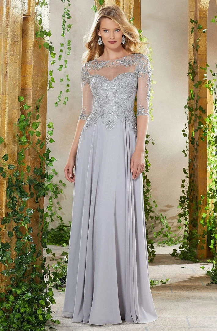MGNY By Mori Lee - 71908 Bead Embroidered Chiffon A-line Gown 4 MGNY By Mori Lee - 71908 Bead Embroidered Chiffon A-line Gown