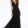 MGNY By Mori Lee - 72103 Beaded Plunging V-Neck Trumpet Dress 1 MGNY By Mori Lee - 72103 Beaded Plunging V-Neck Trumpet Dress