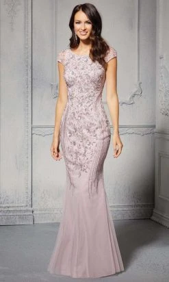 MGNY By Mori Lee - 72405 Floral Beaded Trumpet Full Dress 10 MGNY By Mori Lee - 72405 Floral Beaded Trumpet Full Dress