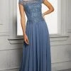 MGNY By Mori Lee - 72419 Illusion Square A-Line Evening Dress 1 MGNY By Mori Lee - 72419 Illusion Square A-Line Evening Dress