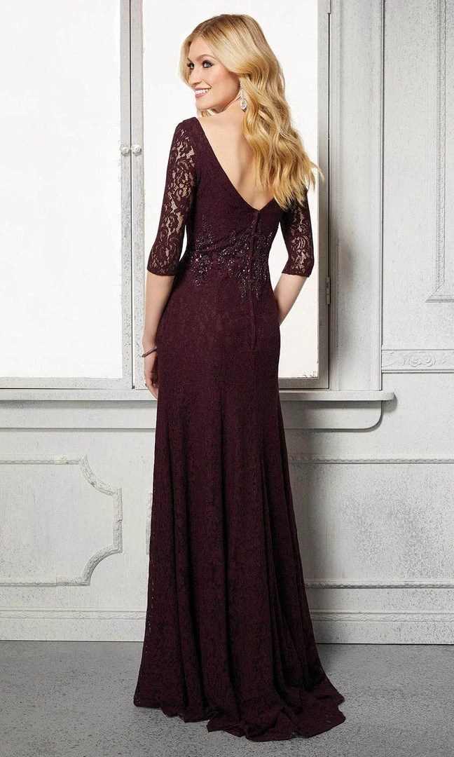 MGNY By Mori Lee - 72423 Lace Sweetheart Beaded A-Line Dress 4 MGNY By Mori Lee - 72423 Lace Sweetheart Beaded A-Line Dress