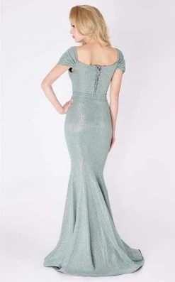 MNM COUTURE - F7542 Embellished Off-Shoulder Trumpet Dress 6 MNM COUTURE - F7542 Embellished Off-Shoulder Trumpet Dress