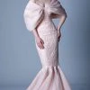 MNM COUTURE - G1103 Caped Off-Shoulder Mermaid Gown