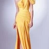 MNM Couture G1342 - Draped Sash Evening Gown