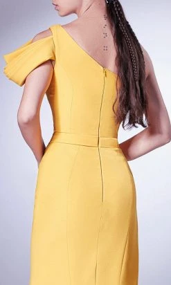 MNM Couture G1342 - Draped Sash Evening Gown