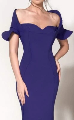 MNM Couture - Ruffle Accented Mermaid Dress 2144A