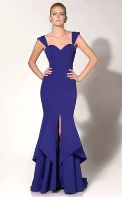 MNM Couture - Tiered Ruffles Mermaid Gown N0020