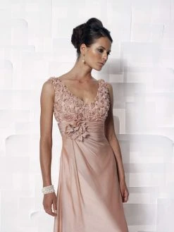 Mon Cheri 112646 V Neck Sleeveless Long Dress 5 Mon Cheri 112646 V Neck Sleeveless Long Dress