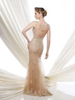 Mon Cheri 115D73 Sleeveless A-line Dress - 1 Pc Pewter In Size 8 Available