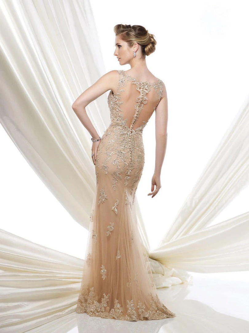 Mon Cheri 115D73 Sleeveless A-line Dress - 1 Pc Pewter In Size 8 Available 4 Mon Cheri 115D73 Sleeveless A-line Dress - 1 Pc Pewter In Size 8 Available