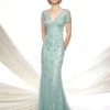 Mon Cheri 116D32 V-Neck Scalloped Lace Evening Dress 2 Mon Cheri 116D32 V-Neck Scalloped Lace Evening Dress