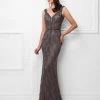 Mon Cheri 117915 FIT AND FLARE EVENING GOWN