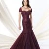 Mon Cheri 214956 Strapless Gown With Matching Shrug 1 Mon Cheri 214956 Strapless Gown With Matching Shrug