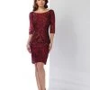 Mon Cheri 216866 Sequined Illusion Bateau Dress 1 Mon Cheri 216866 Sequined Illusion Bateau Dress