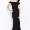 Mon Cheri - Asymmetrical Seamed Evening Gown 120604
