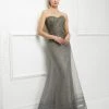 Mon Cheri Beaded Strapless Lace Long Gown 217D87 1 Mon Cheri Beaded Strapless Lace Long Gown 217D87