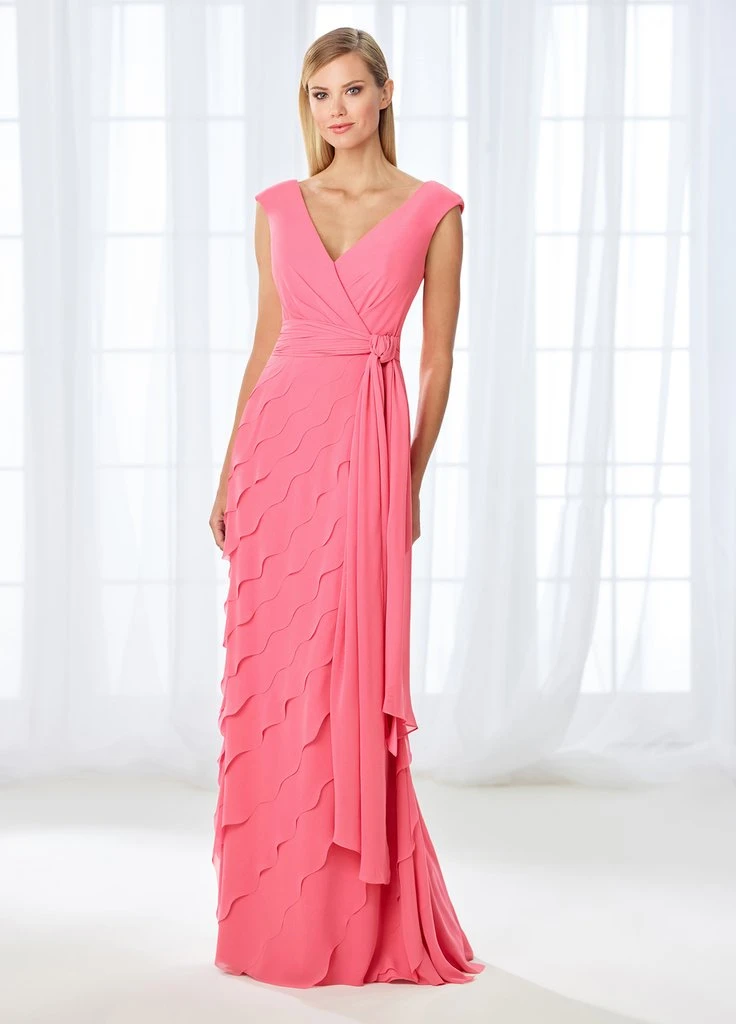 Cameron Blake By Mon Cheri Mon Cheri Cameron Blake Cap Sleeve Wrap Tie Scalloped Evening Gown 118668 3 Cameron Blake By Mon Cheri Mon Cheri Cameron Blake Cap Sleeve Wrap Tie Scalloped Evening Gown 118668