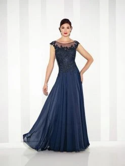 Mon Cheri Chiffon A-Line Gown 117614
