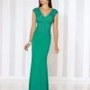 Mon Cheri Embroidered Cap Sleeves Fitted Evening Gown 116667 - 1 Pc Green In Size 10 Available 1 Mon Cheri Embroidered Cap Sleeves Fitted Evening Gown 116667 - 1 Pc Green In Size 10 Available
