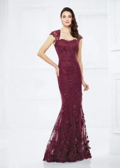 Mon Cheri Embroidered Lace Queen Anne Dress 217934 - 1 Pc Merlot In Size 12 Available 9 Mon Cheri Embroidered Lace Queen Anne Dress 217934 - 1 Pc Merlot In Size 12 Available