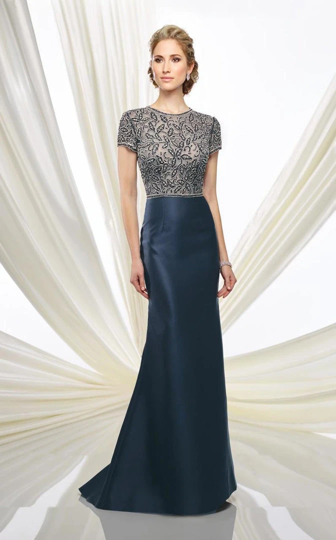 Mon Cheri Long Mikado Evening Dress 216D45 3 Mon Cheri Long Mikado Evening Dress 216D45