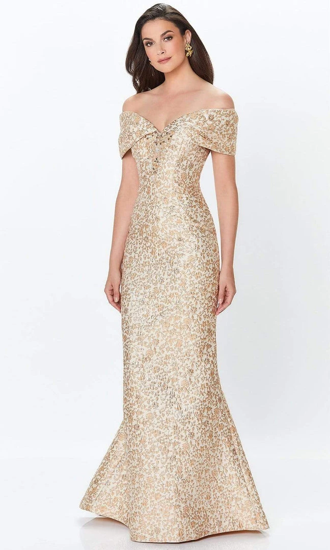 Mon Cheri - Off-Shoulder Trumpet Evening Dress 119955 4 Mon Cheri - Off-Shoulder Trumpet Evening Dress 119955