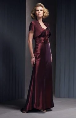 Mon Cheri - Sweetheart Long Dress In Brick 210639 - 1 Pc Brick In Size 8 Available