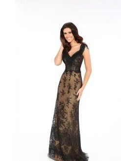 Mon Cheri Tb Evenings Mce11605 Tulle And Lace Evening Dress