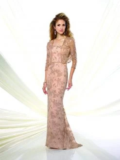 Mon Cheri Two Piece Sequin Sheath Dress