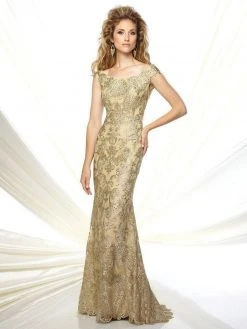 Montage By Mon Cheri - 116948W Lace Off-Shoulder Dress