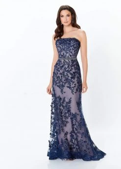 Montage By Mon Cheri - 118961 Strapless Lace Sheath Gown 15 Montage By Mon Cheri - 118961 Strapless Lace Sheath Gown
