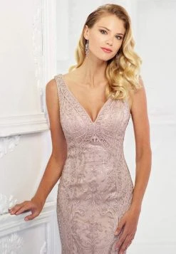 Montage By Mon Cheri - 118975 Sleeveless Ribbonwork Evening Gown