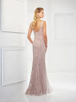 Montage By Mon Cheri - 118975 Sleeveless Ribbonwork Evening Gown