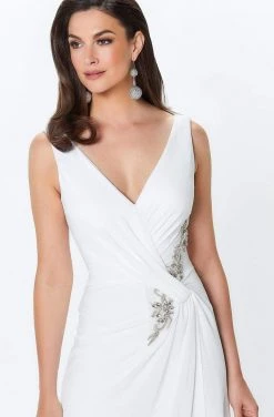 Montage By Mon Cheri - 119936 Shirr-Front Overskirt Jumpsuit