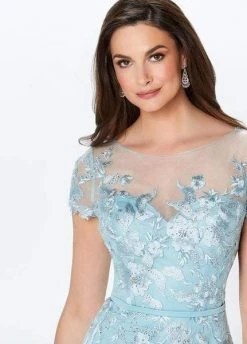 Montage By Mon Cheri - 119945W Embroidered Floral ALine Gown