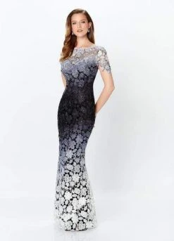 Montage By Mon Cheri - 119958 Ombre Lace Trumpet Dress