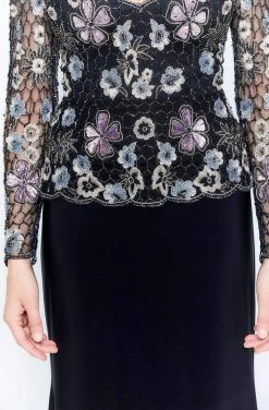 Montage By Mon Cheri - 120926 Long Sleeve Embellished Long Dress 9 Montage By Mon Cheri - 120926 Long Sleeve Embellished Long Dress