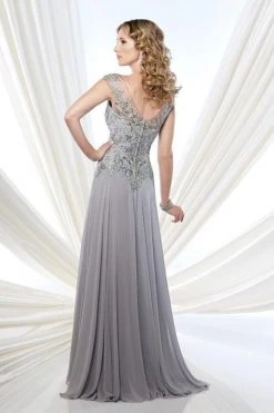 Montage By Mon Cheri - 215914 Illusion Chiffon Gown