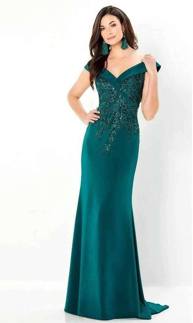 Montage By Mon Cheri - 220932 V-Neck Evening Dress 3 Montage By Mon Cheri - 220932 V-Neck Evening Dress