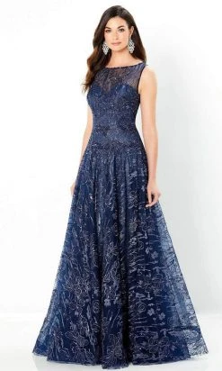 Montage By Mon Cheri - 220935 Embroidered Lace A-Line Dress