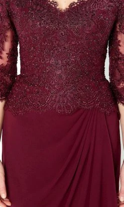 Montage By Mon Cheri - 220942 Beaded Quarter-Length Dress 12 Montage By Mon Cheri - 220942 Beaded Quarter-Length Dress