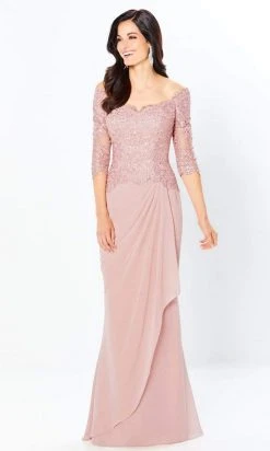 Montage By Mon Cheri - 220942 Beaded Quarter-Length Dress 14 Montage By Mon Cheri - 220942 Beaded Quarter-Length Dress