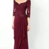 Montage By Mon Cheri - 220942 Beaded Quarter-Length Dress 1 Montage By Mon Cheri - 220942 Beaded Quarter-Length Dress