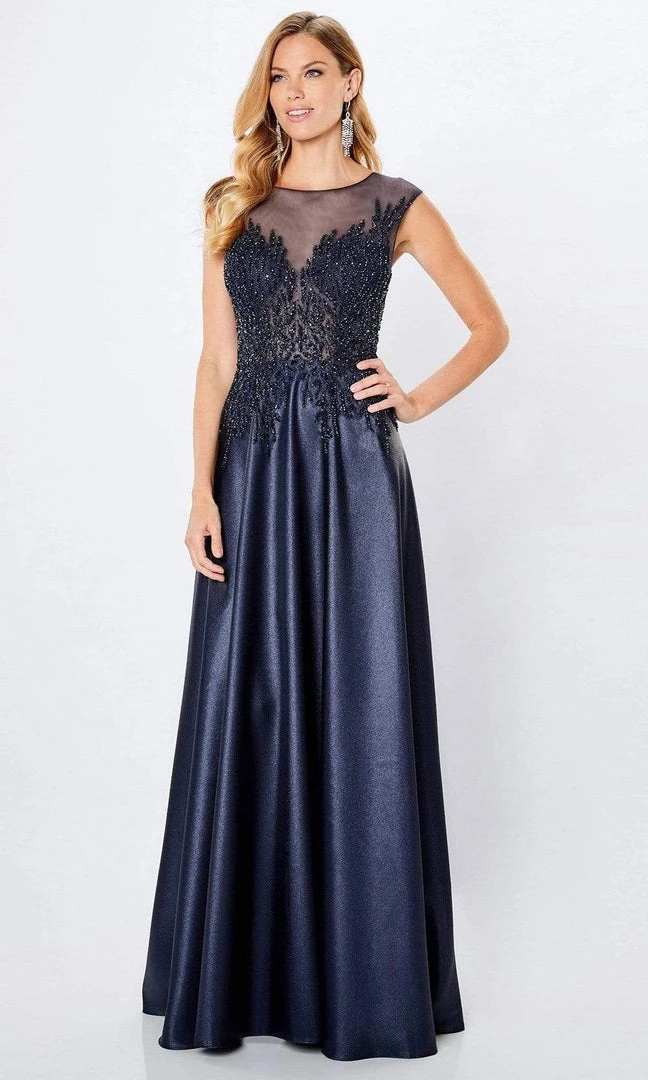 Montage By Mon Cheri - 221967 Illusion Scoop A-Line Dress 3 Montage By Mon Cheri - 221967 Illusion Scoop A-Line Dress