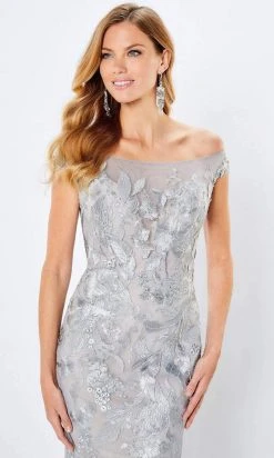 Montage By Mon Cheri - 221968 Illusion Off Shoulder Evening Dress