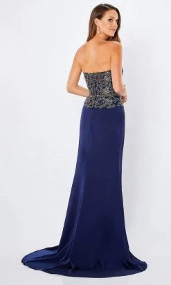 Montage By Mon Cheri - 221972 Sweetheart Embellished Crepe Gown