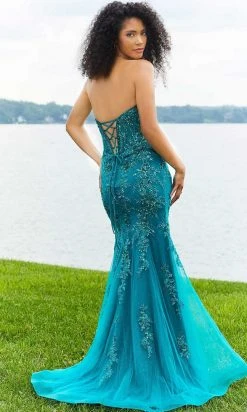 Mori Lee 47022 - Strapless Sweetheart Evening Gown