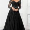 MGNY By Mori Lee Mori Lee - 72306 Off-Shoulder V-Neck Lace Appliqued A-Line Gown 2 MGNY By Mori Lee Mori Lee - 72306 Off-Shoulder V-Neck Lace Appliqued A-Line Gown