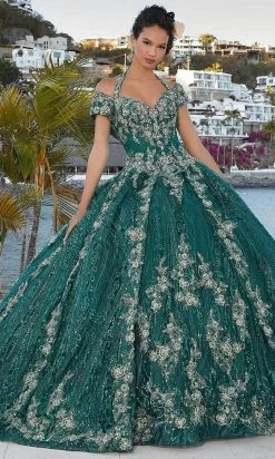 Mori Lee 89351 - Queen Anne Neck Quinceanera